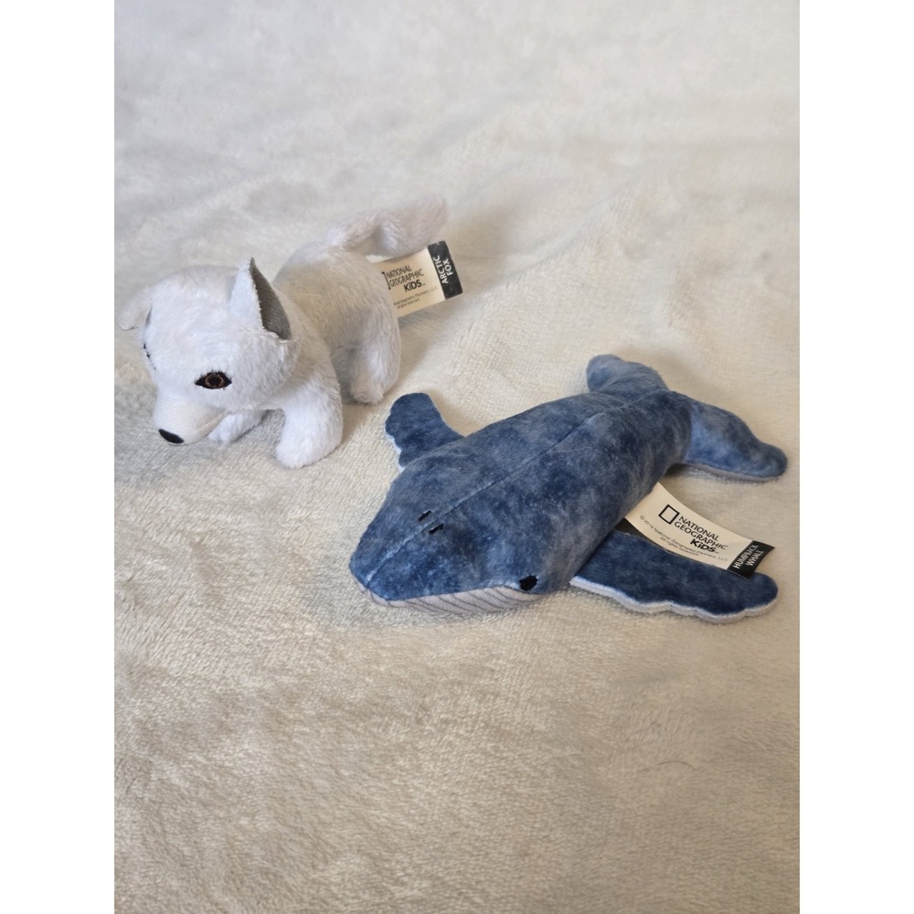 National Geographic Kids Arctic Fox & Humpback Whale Plush McDonald's 2018 Lot 2